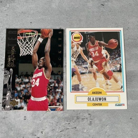HUGE LOT Hakeem OLAJUWON AKEEM 1990‎ 1991 1992 Fleer ALL-STAR #3 HALL OF FAME - Picture 6 of 6